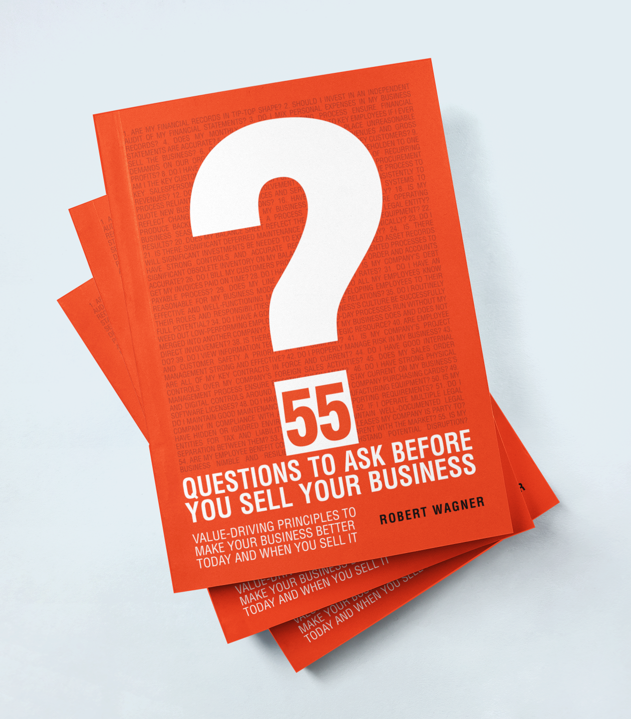 55 Questions Book Stack